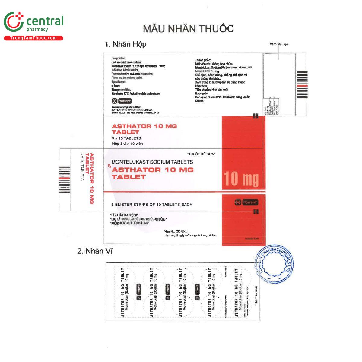 asthator 10 mg tablet 2 I3032
