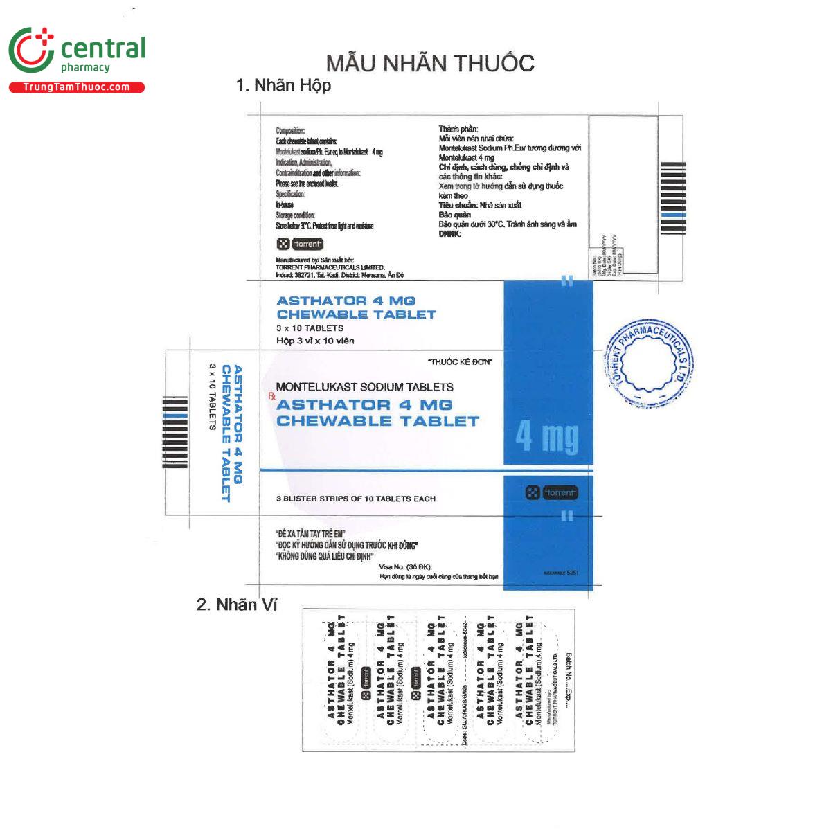 asthator 4mg 3 V8844
