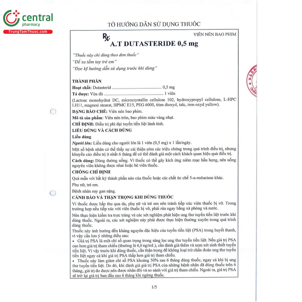 at dutasteride 05mg 7 S7867 at dutasteride 05mg 7 S7867