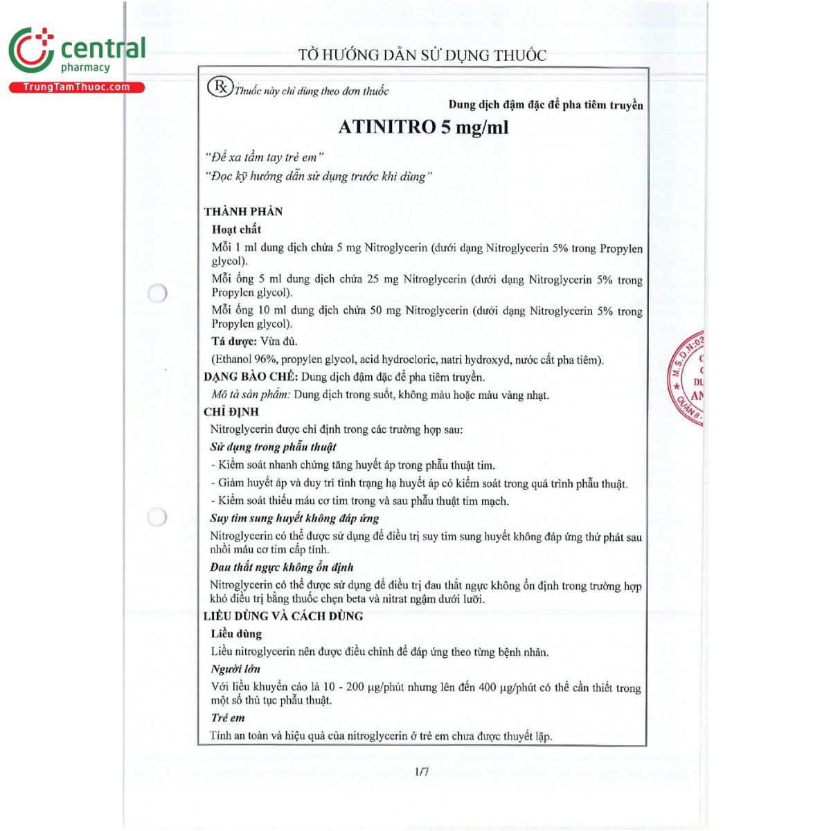 atinitro 5 mg ml 4 I3240