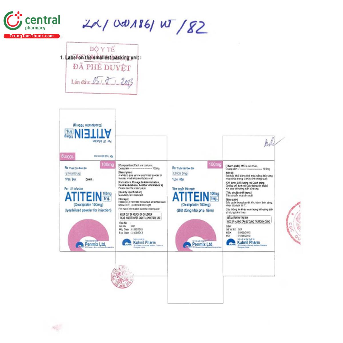 atitein inj 100mg 3 D1070 atitein inj 100mg 3 D1070