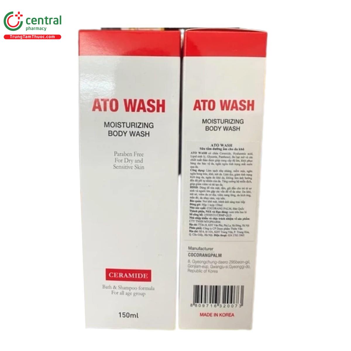 ato wash moisturizing body wash cocorang palm 150ml 5 M5666