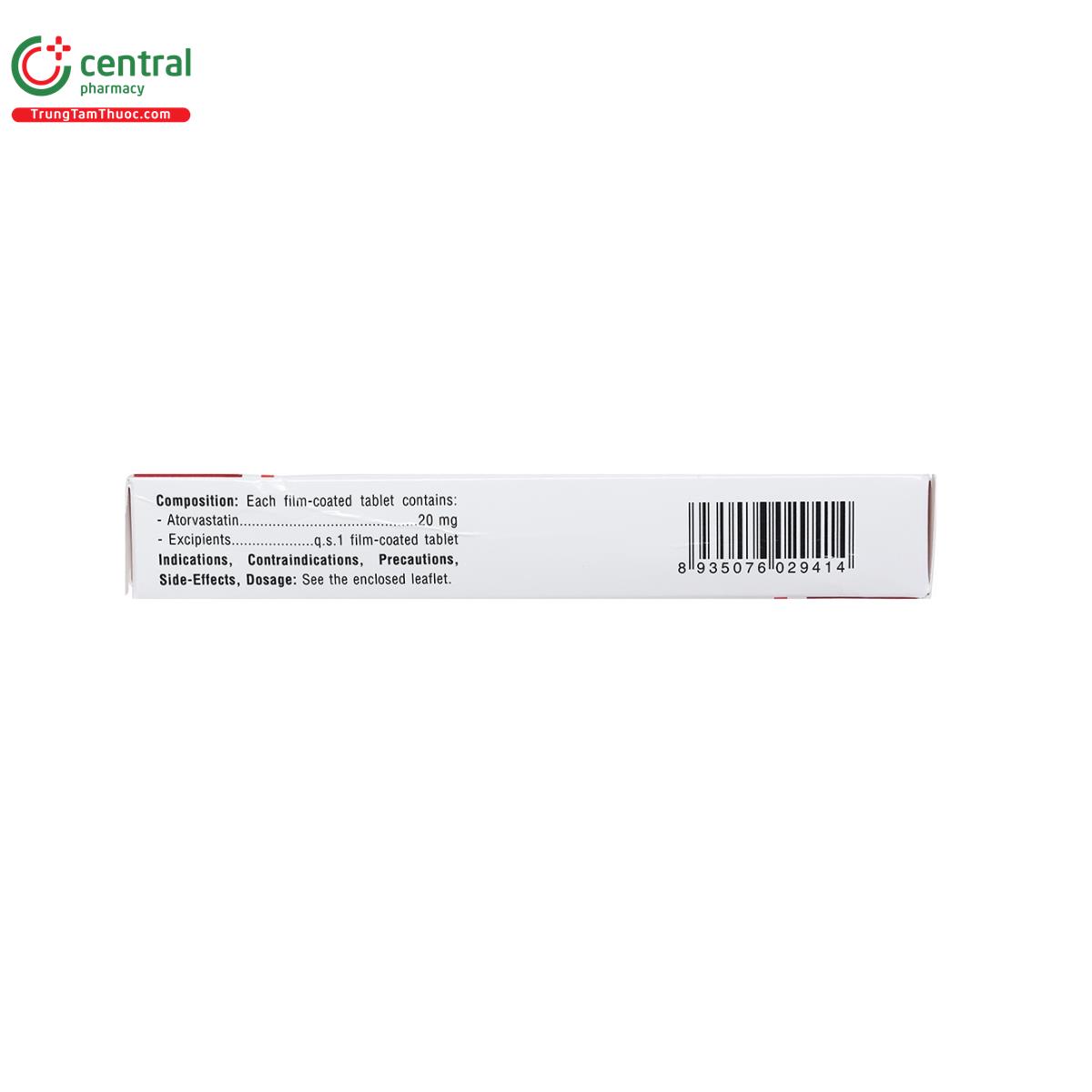 atorvastatin 20mg tv pharm 10 P6581