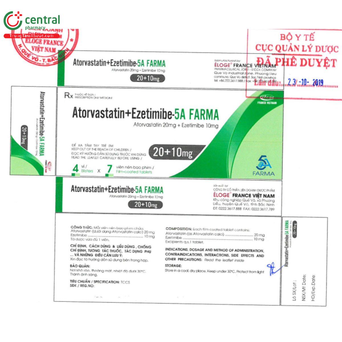 atorvastatin ezetimibe 5a farma 20 10mg 1 G2401