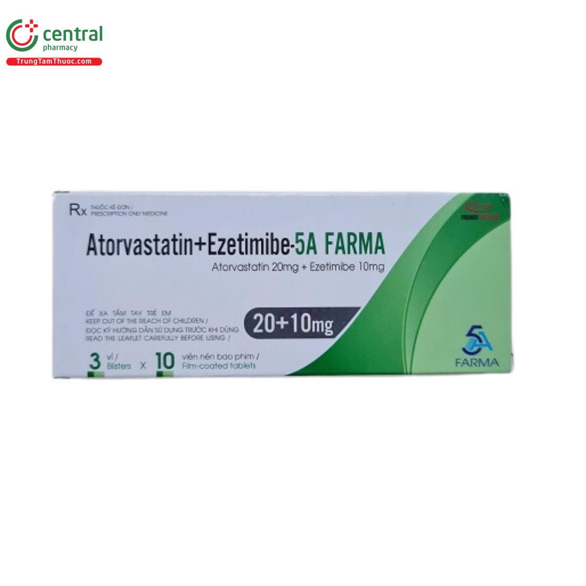 atorvastatin ezetimibe 5a farma 20 10mg 3 U8467