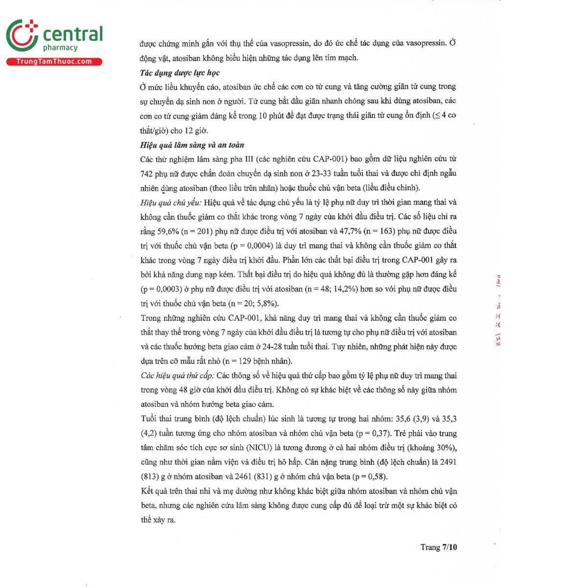 atosiban acetate injection 11 I3386