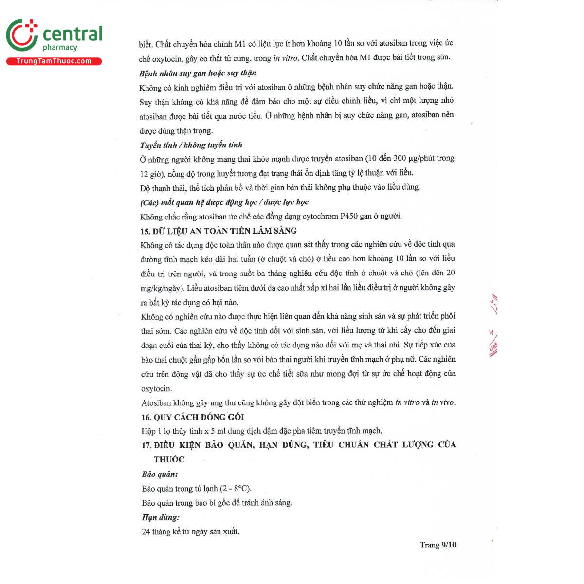 atosiban acetate injection 13 D1736