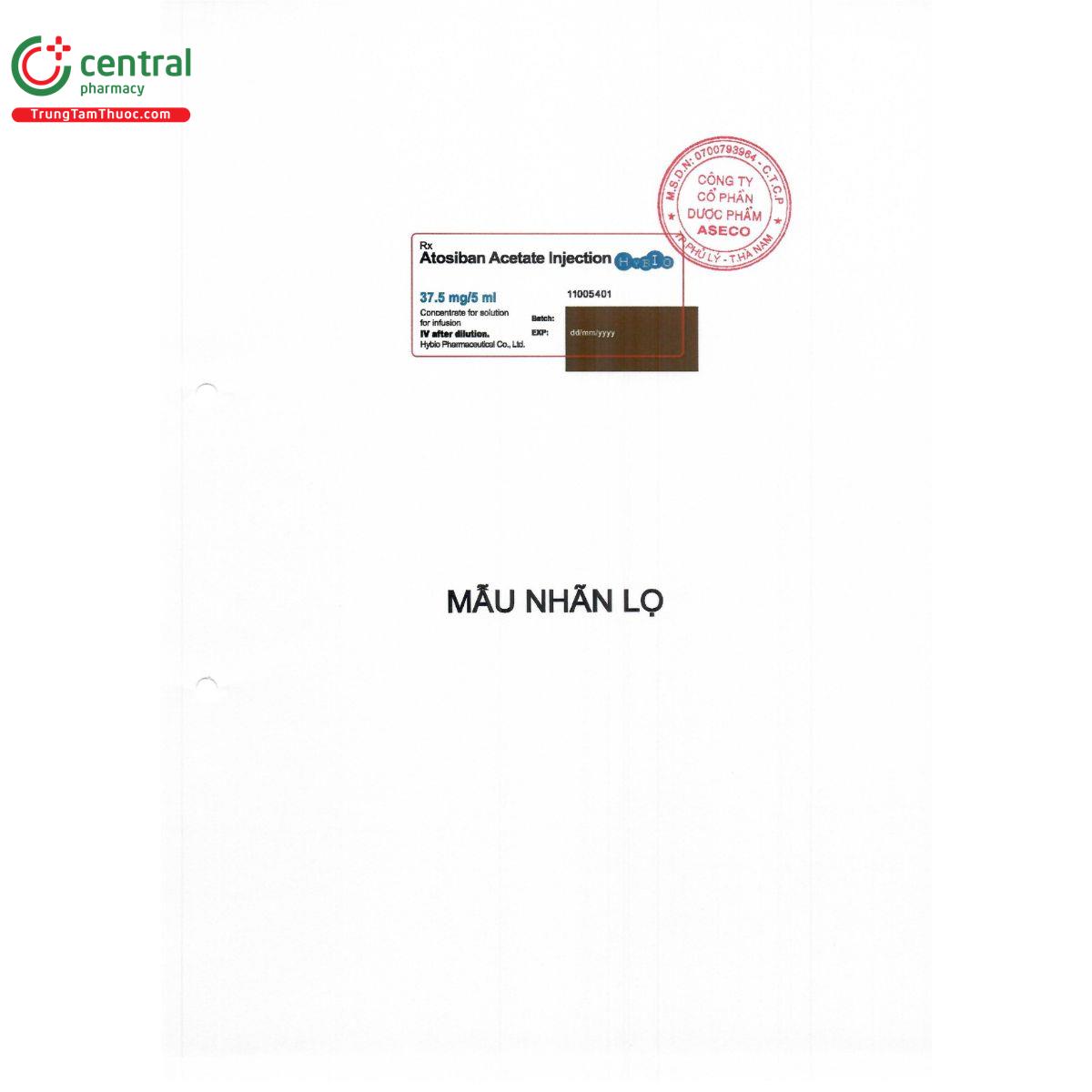 atosiban acetate injection 4 F2538