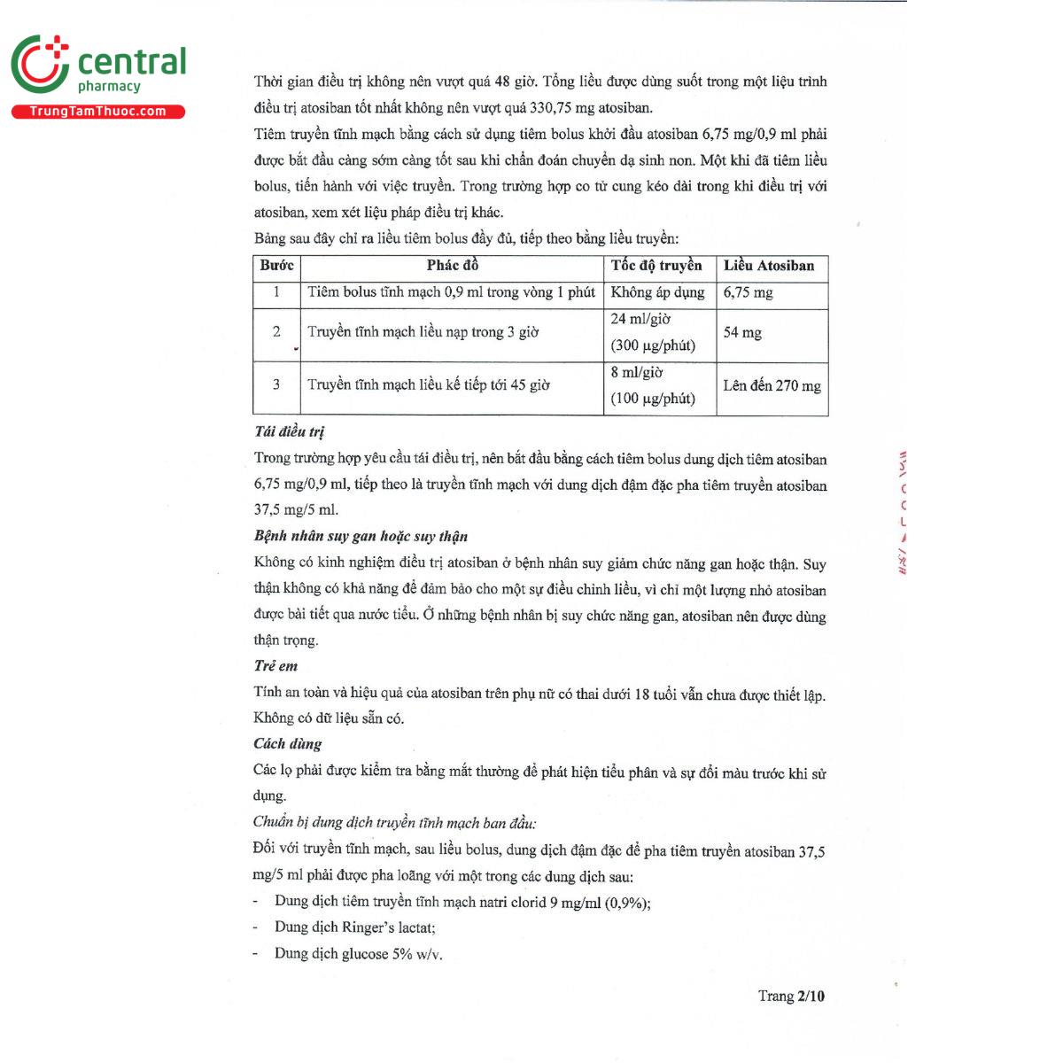 atosiban acetate injection 6 K4287