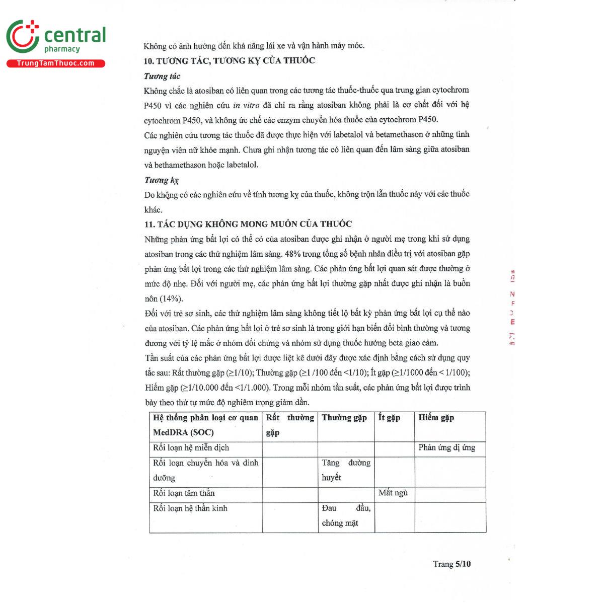 atosiban acetate injection 9 Q6013