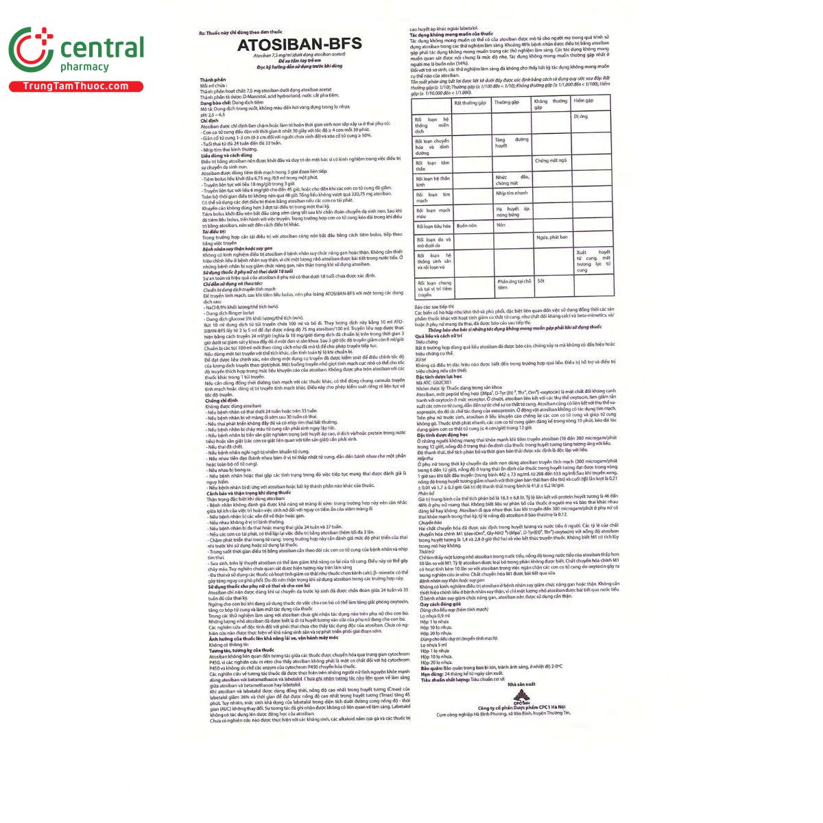 atosiban bfs 4 T7548 atosiban bfs 4 T7548