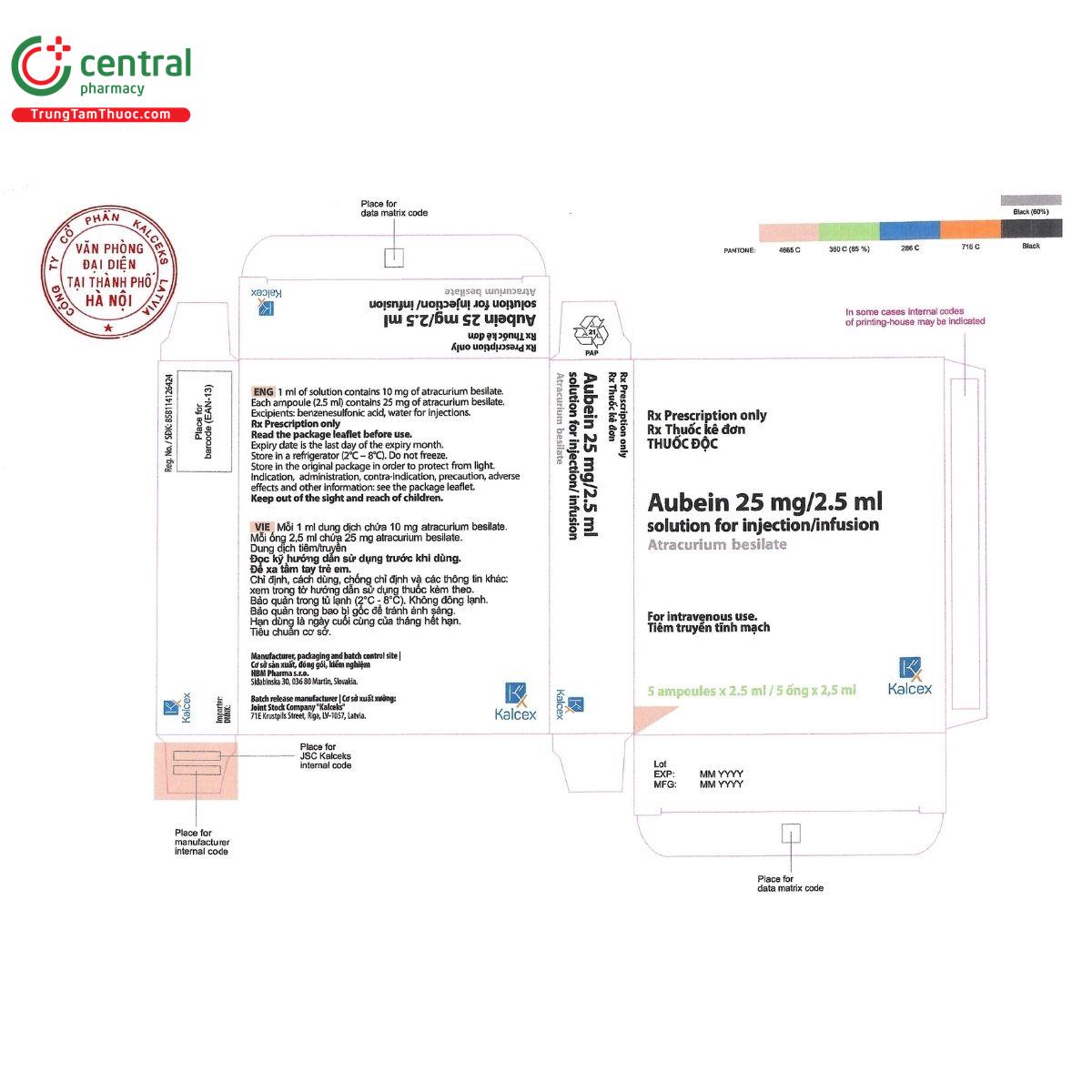 aubein 25mg 2 5ml solution for injection infusion 3 U8015 aubein 25mg 2 5ml solution for injection infusion 3 U8015