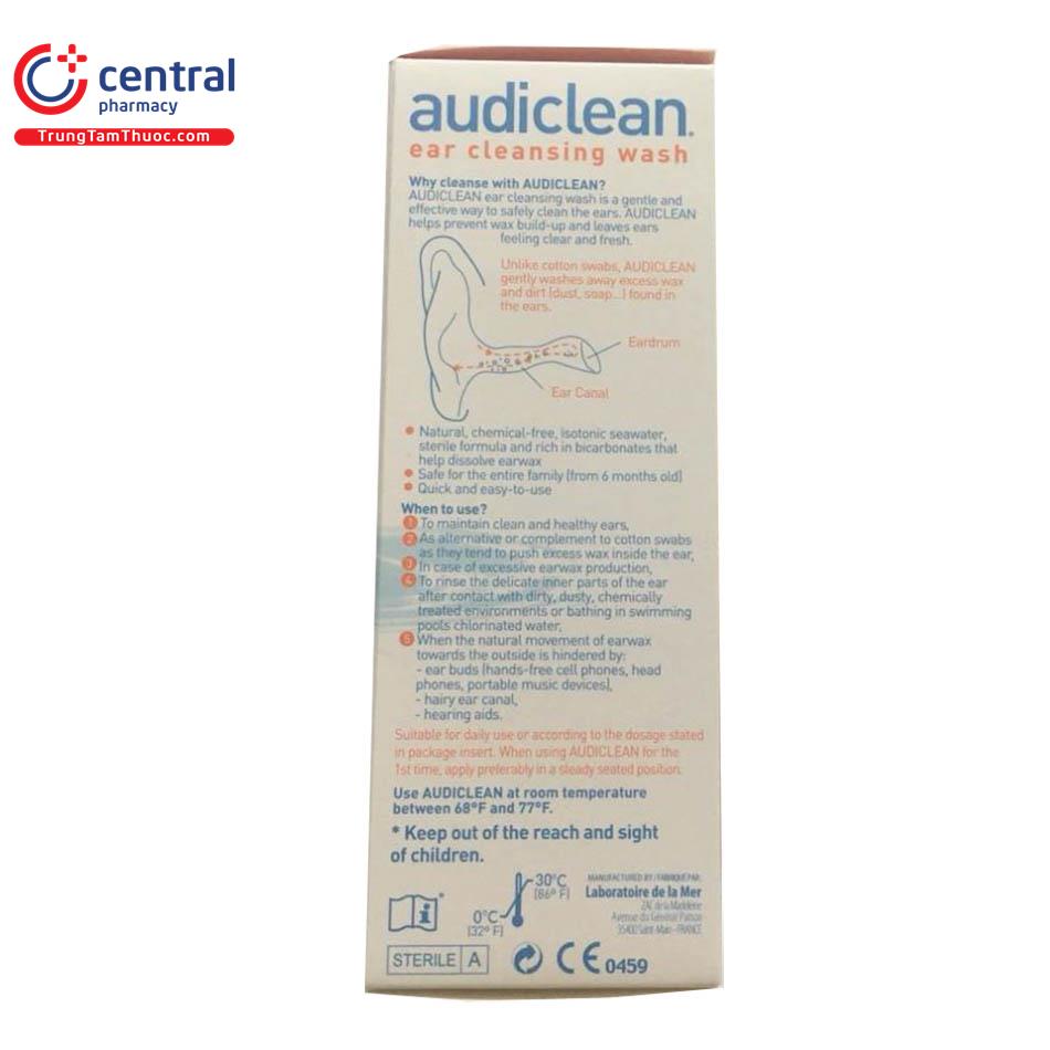 audiclean ear cleansing wash 60ml 7 L4348