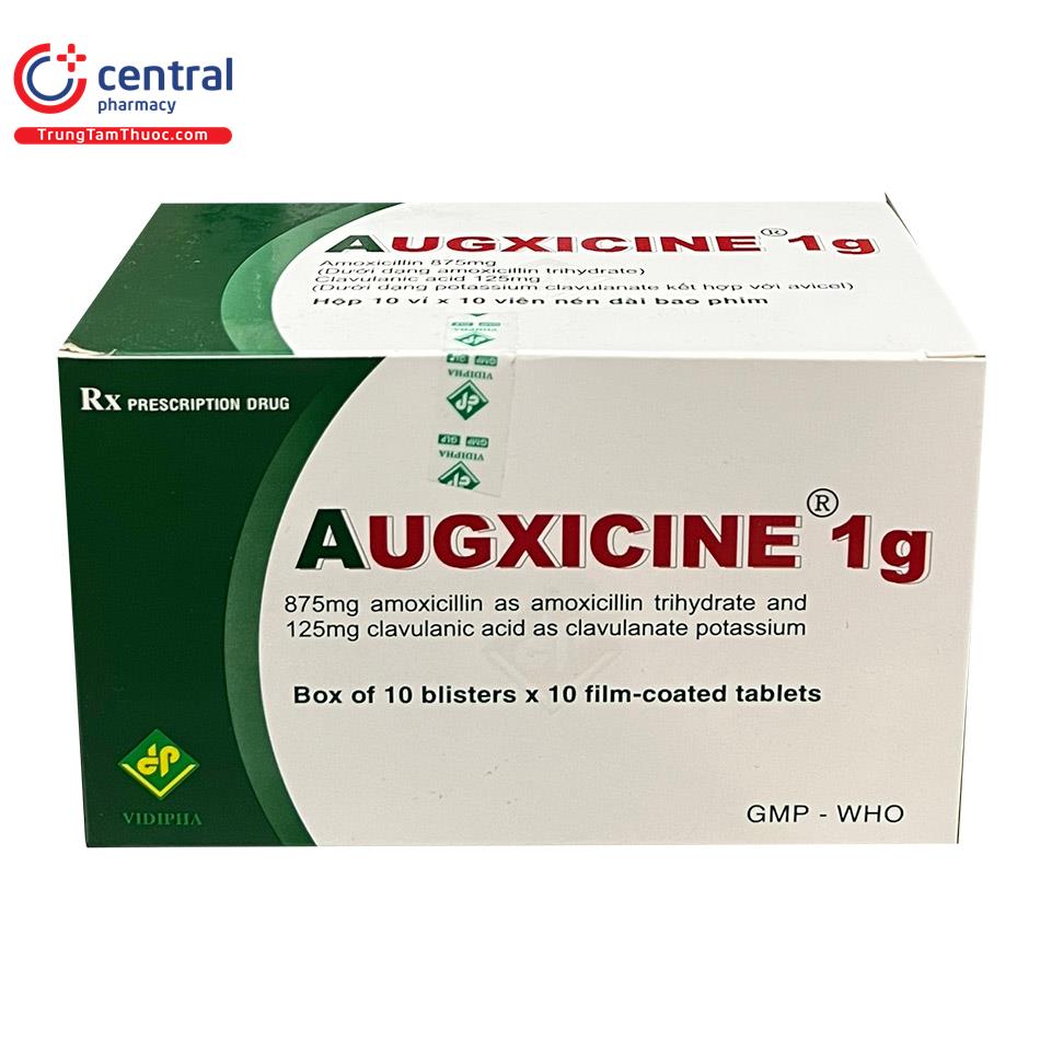 [CHÍNH HÃNG] Thuốc Augxicine 1g - Chống nhiễm khuẩn hiệu quả