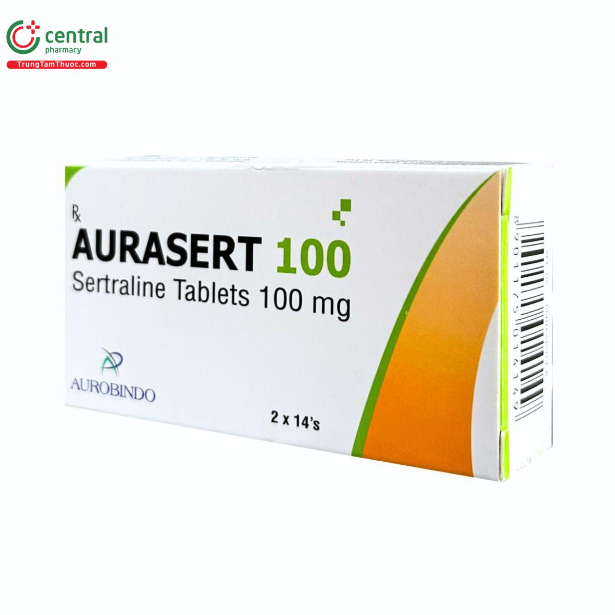 aurasert 100mg trungtamthuoc 2 G2158 aurasert 100mg trungtamthuoc 2 G2158