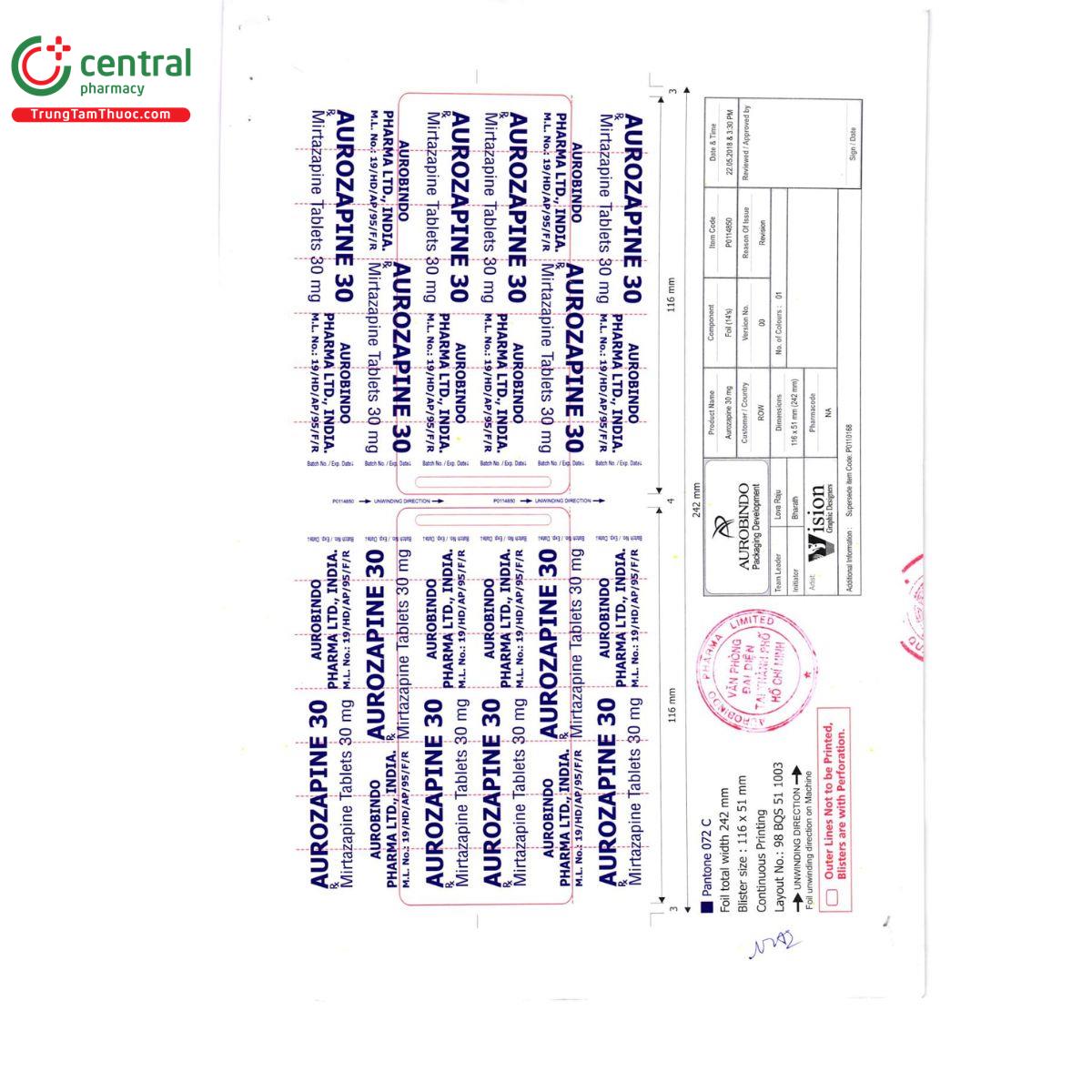aurozapine 30 3 U8811 aurozapine 30 3 U8811