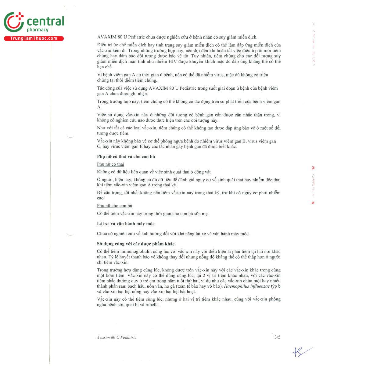 avaxim 80u pediatric 11 P6686