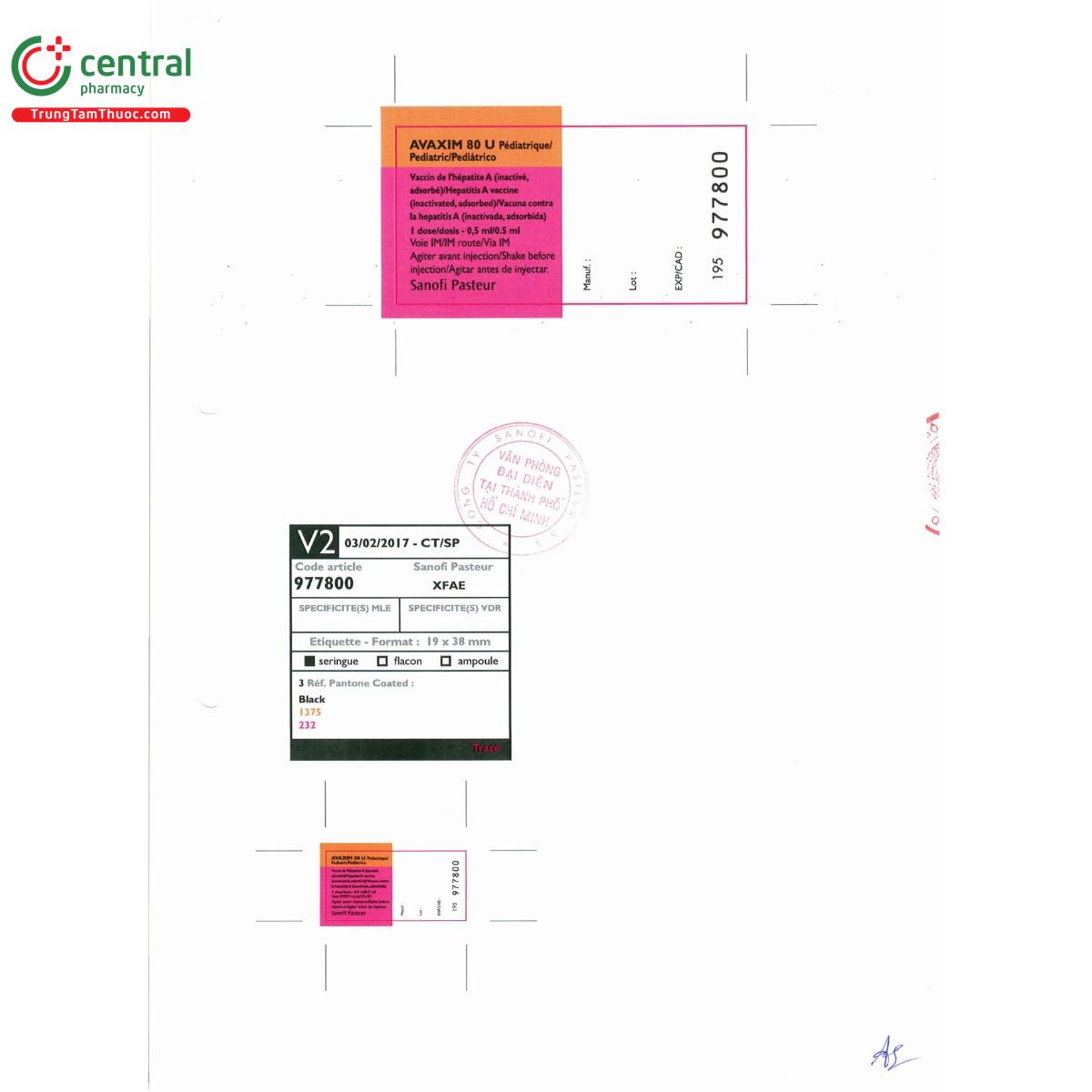 avaxim 80u pediatric 7 E1721