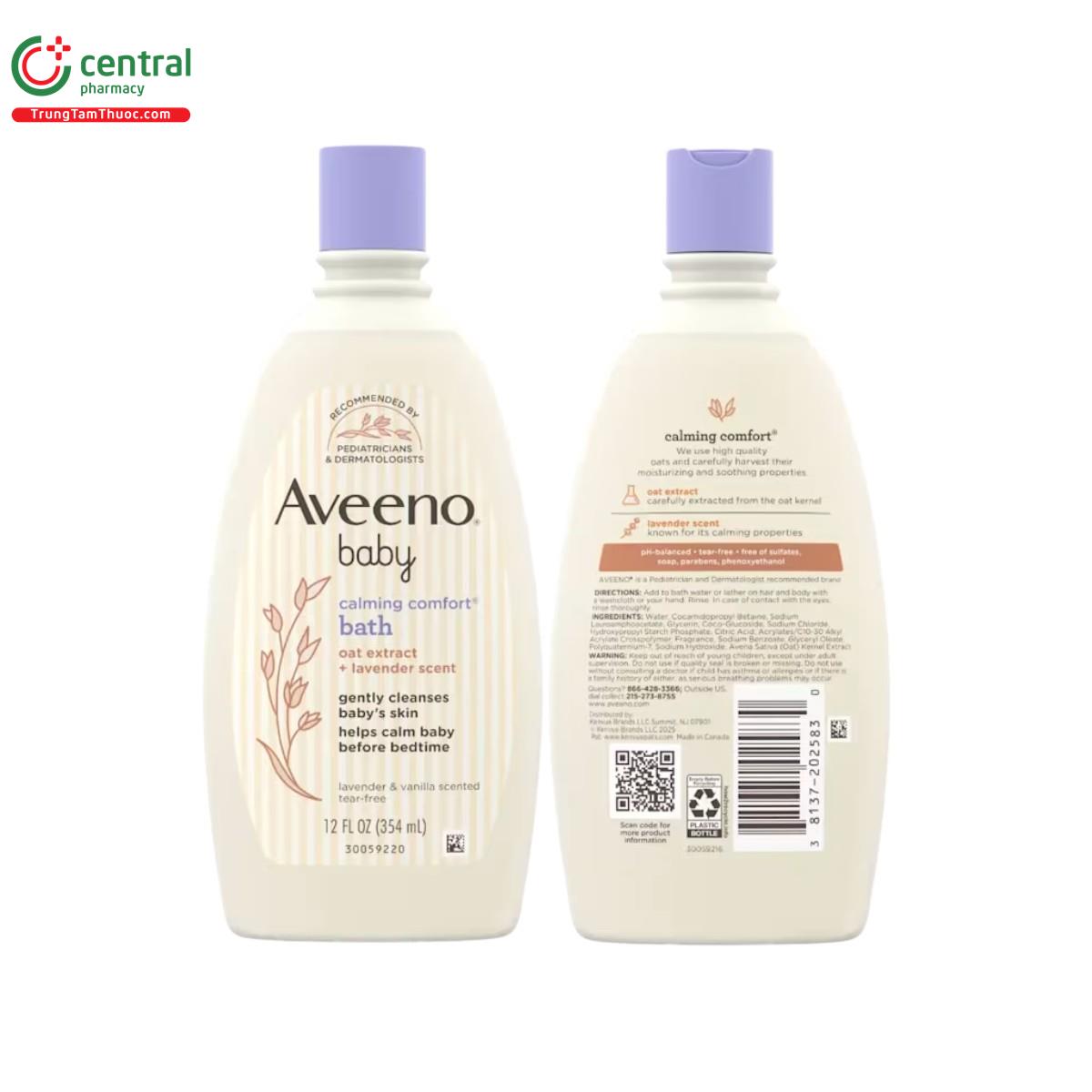 aveeno baby calming comfort bath 3 J3820
