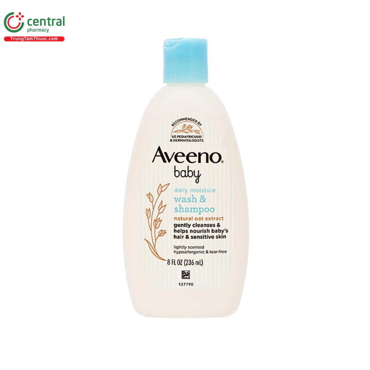 aveeno baby daily moisture wash shampoo 236ml 1 B0501