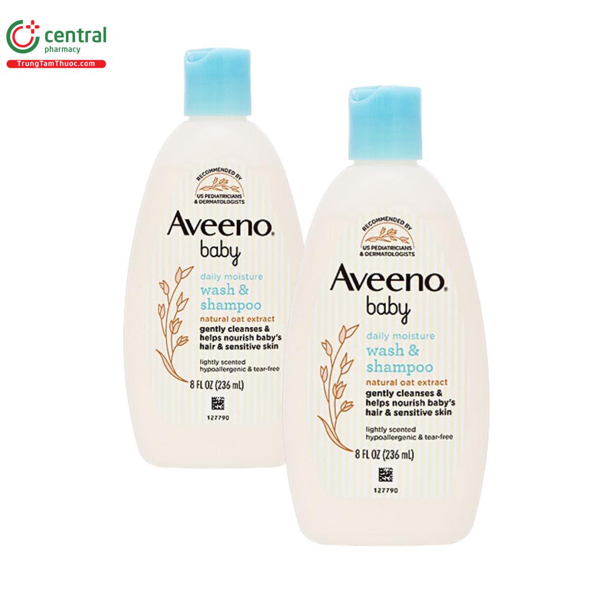 aveeno baby daily moisture wash shampoo 236ml 2 G2742