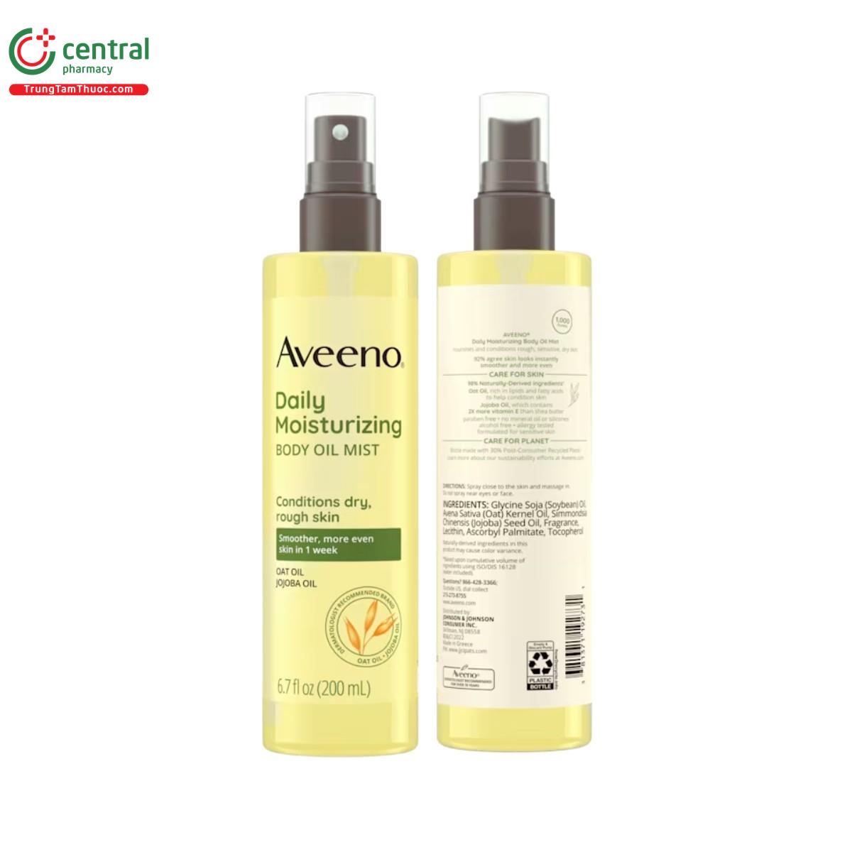 aveeno daily moisturizing body oil mist 3 L4647