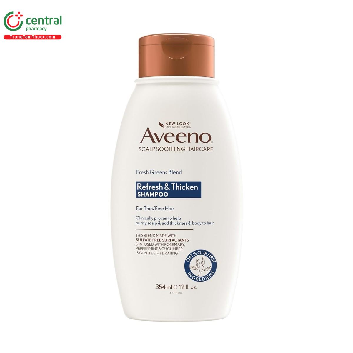 aveeno fresh greens blend refresh thicken shampoo 2 O6882 aveeno fresh greens blend refresh thicken shampoo 2 O6882