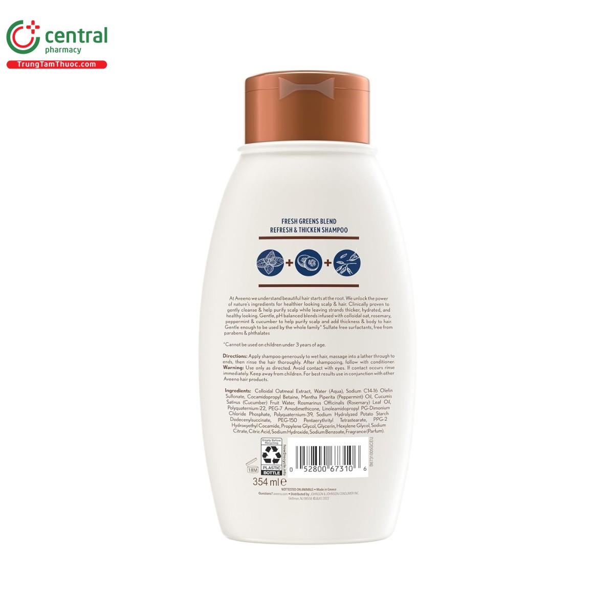 aveeno fresh greens blend refresh thicken shampoo 5 Q6450 aveeno fresh greens blend refresh thicken shampoo 5 Q6450