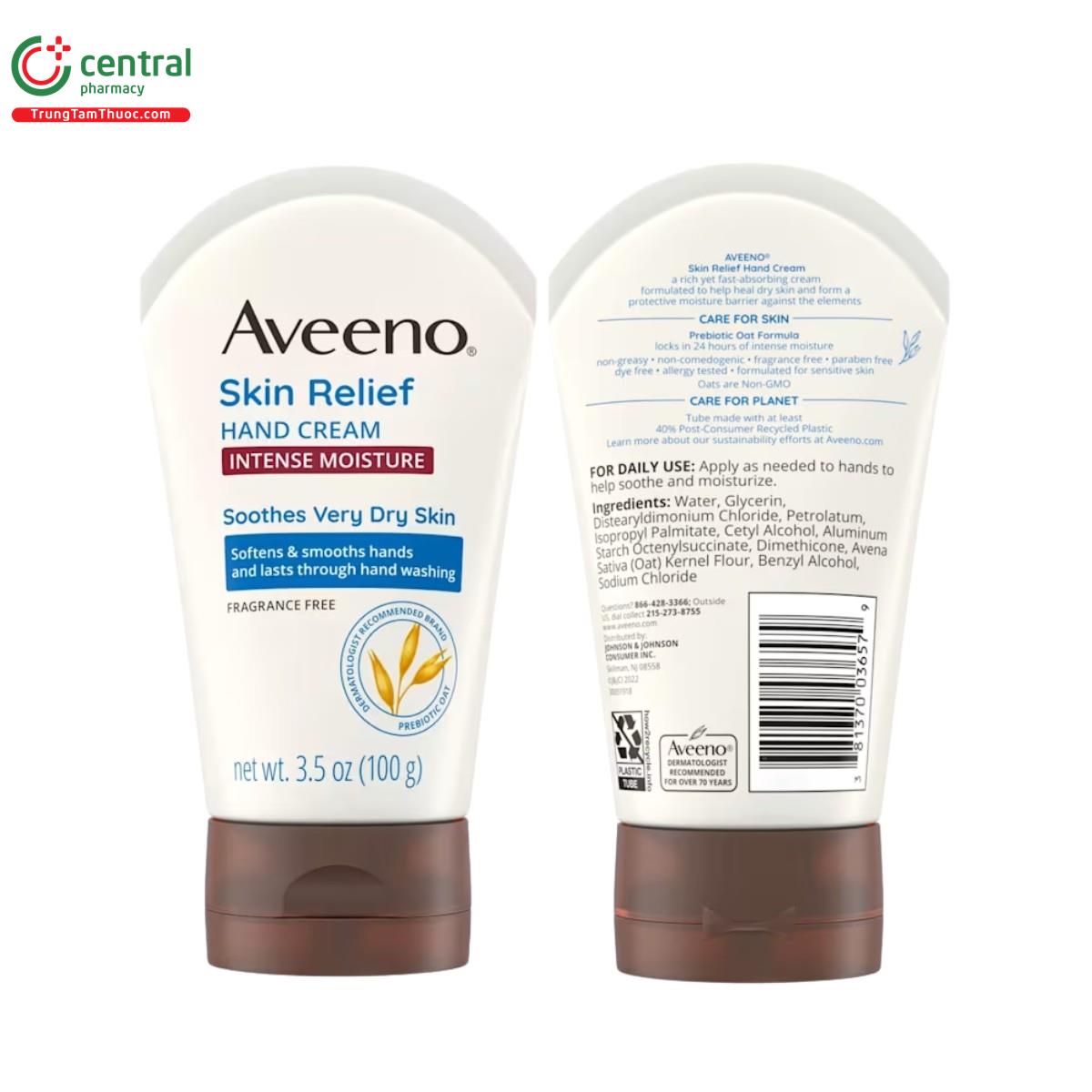 aveeno skin relief intense moisture hand cream 3 N5150