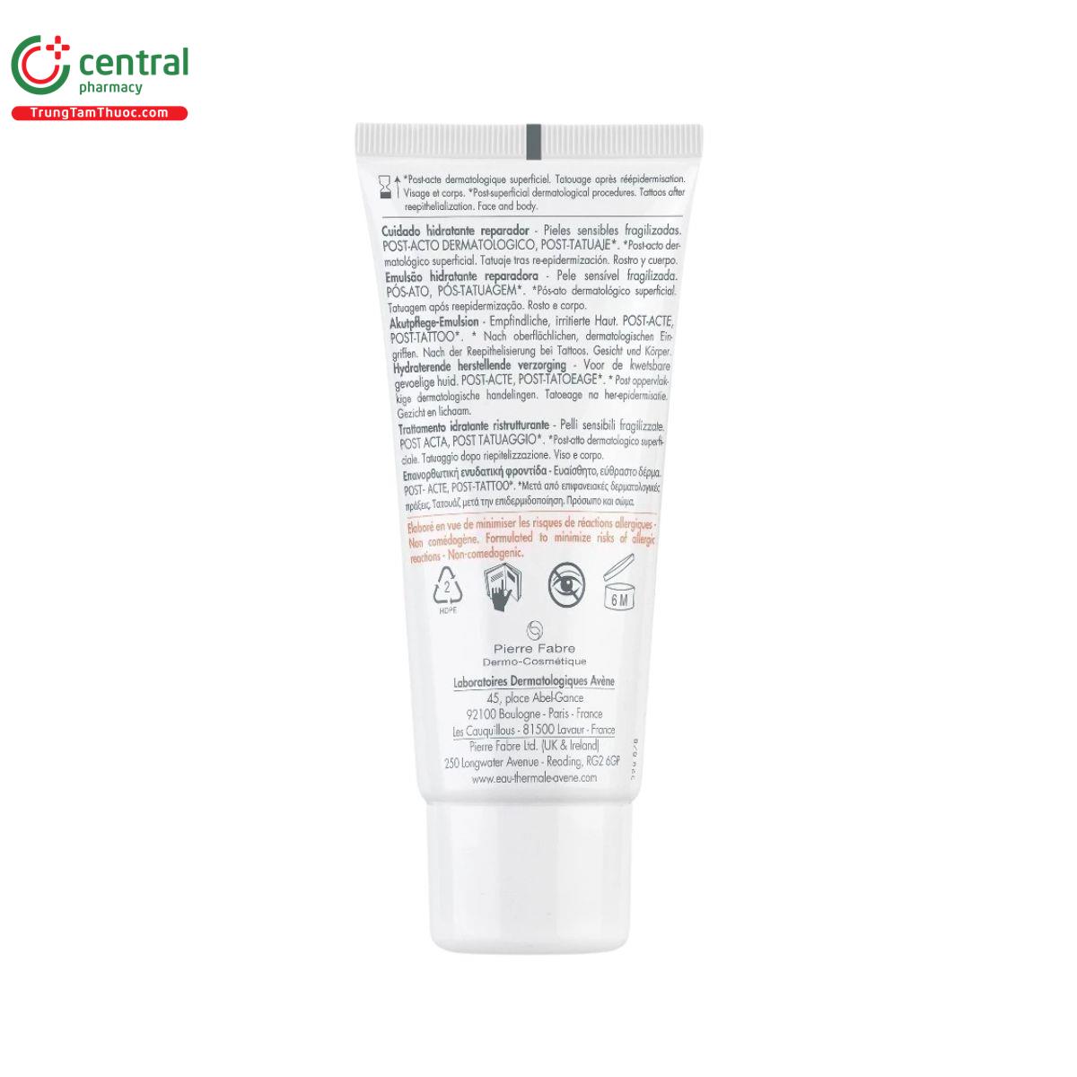 avene cicalfate hydrating skin recovery emulsion 2 H2782 avene cicalfate hydrating skin recovery emulsion 2 H2782