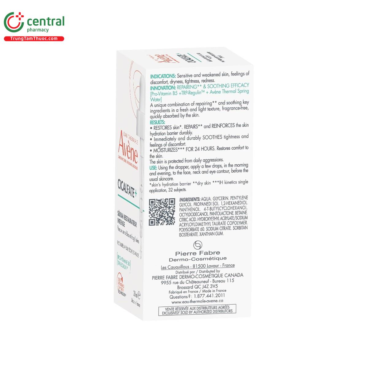 avene cicalfate intensive skin recovery serum 5 L4844
