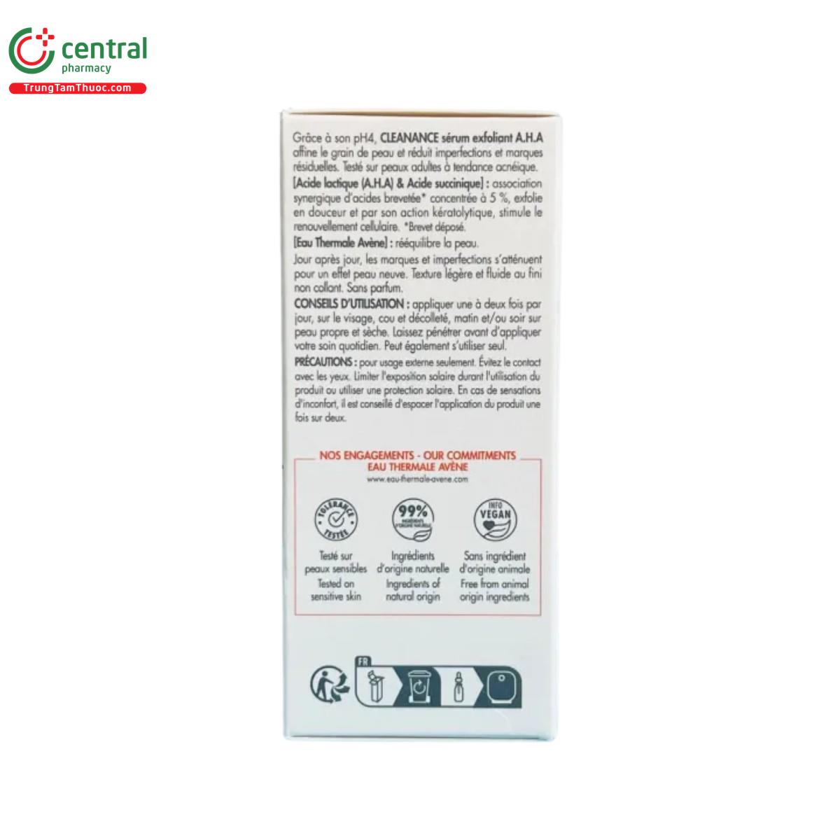 avene cleanance aha exfoliating serum 6 D1884