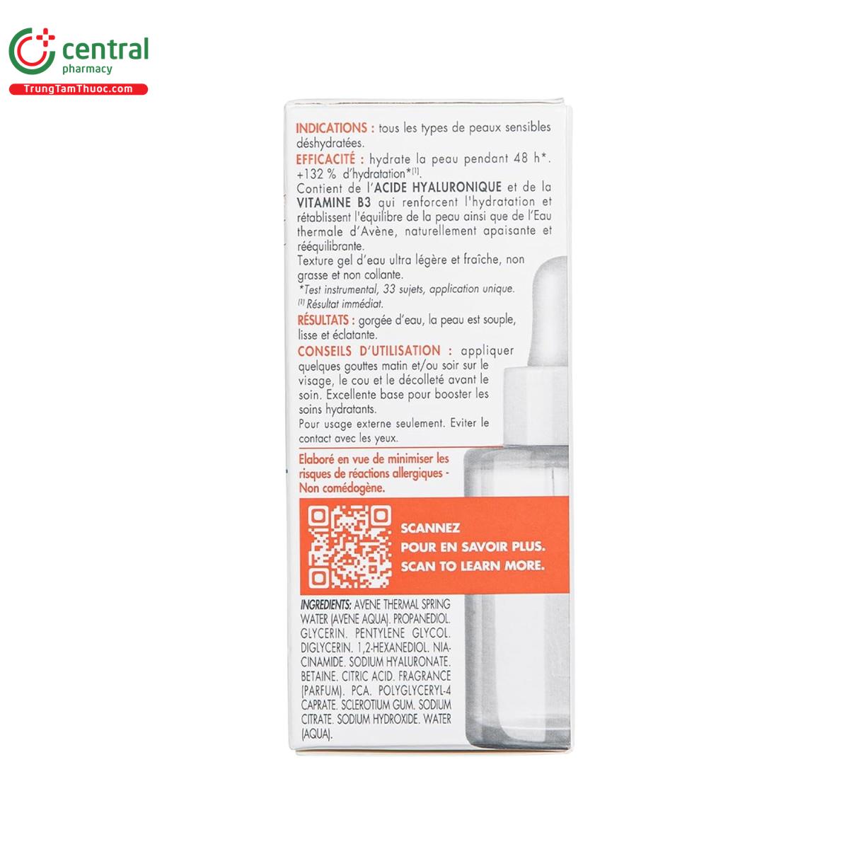 avene hydrance boost concentrated hydrating serum 4 K4775