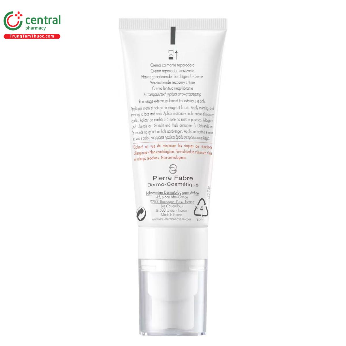 avene tolerance control soothing skin recovery cream 12 V8731 avene tolerance control soothing skin recovery cream 12 V8731