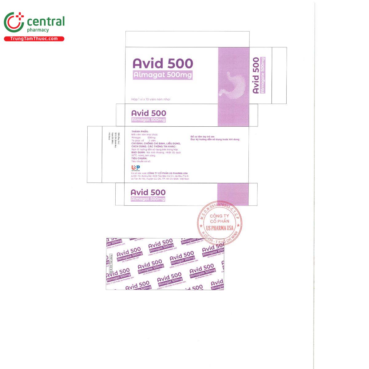 avid 500mg 3 Q6864