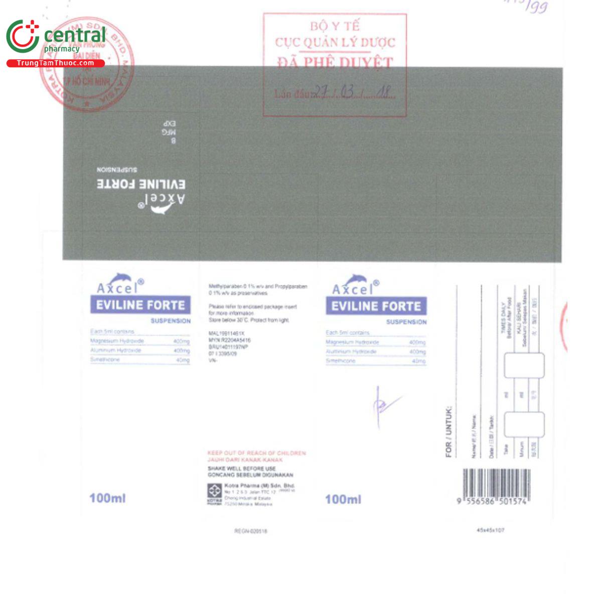 axcel eviline forte suspension 5 L4074 axcel eviline forte suspension 5 L4074