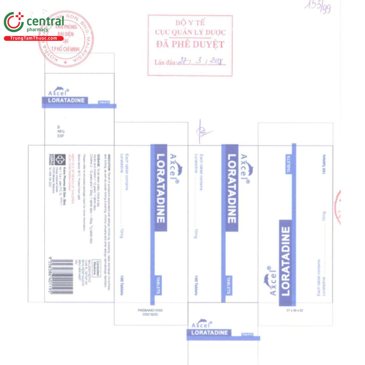 axcel loratadine tablet 6 P6341 axcel loratadine tablet 6 P6341