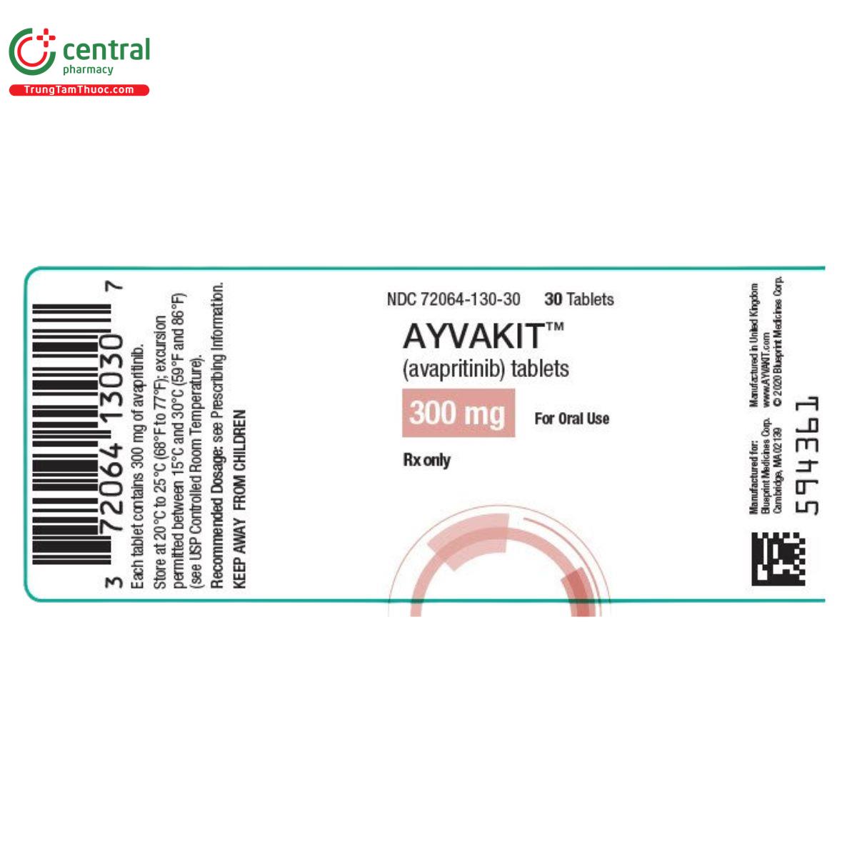 ayvakit 300mg 2 U8007