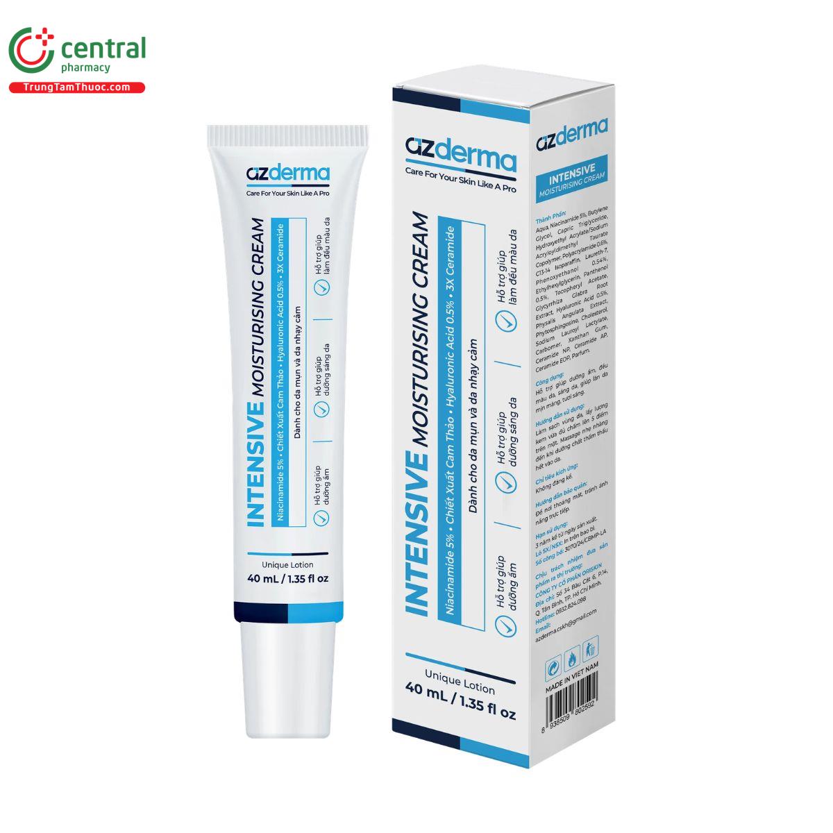 azderma intensive moisturising cream 1 D1045 azderma intensive moisturising cream 1 D1045