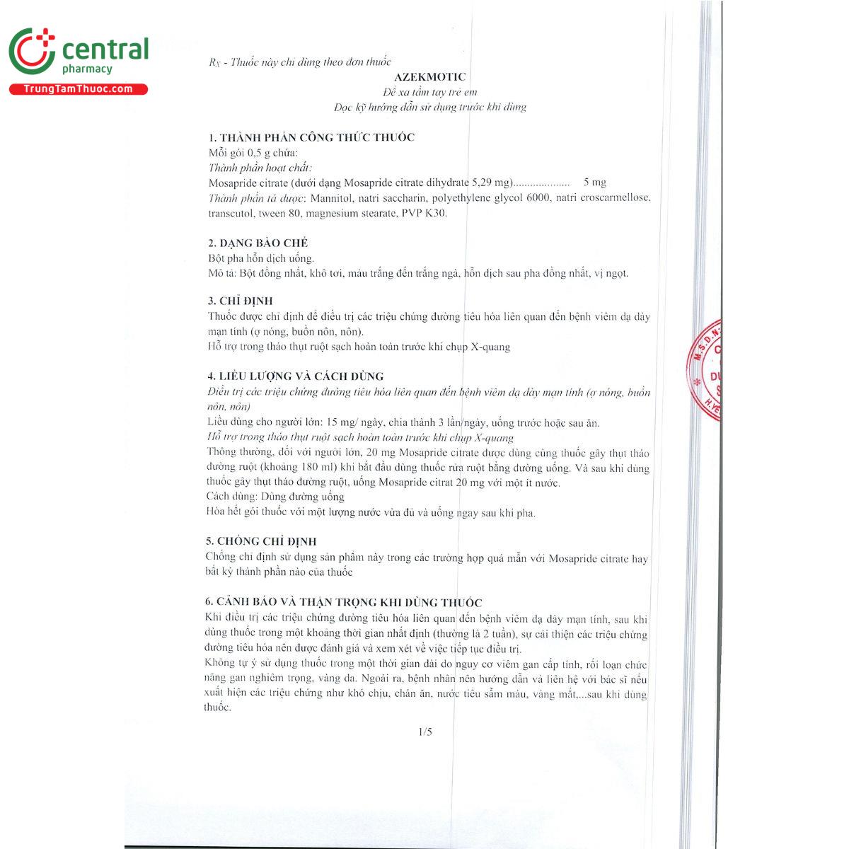 azekmotic 5mg 1 D1017