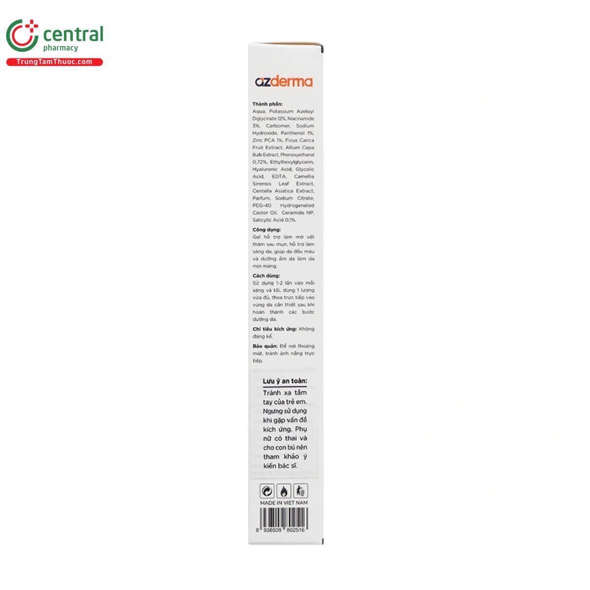 azera lighten gel azderma 6 K4072 azera lighten gel azderma 6 K4072