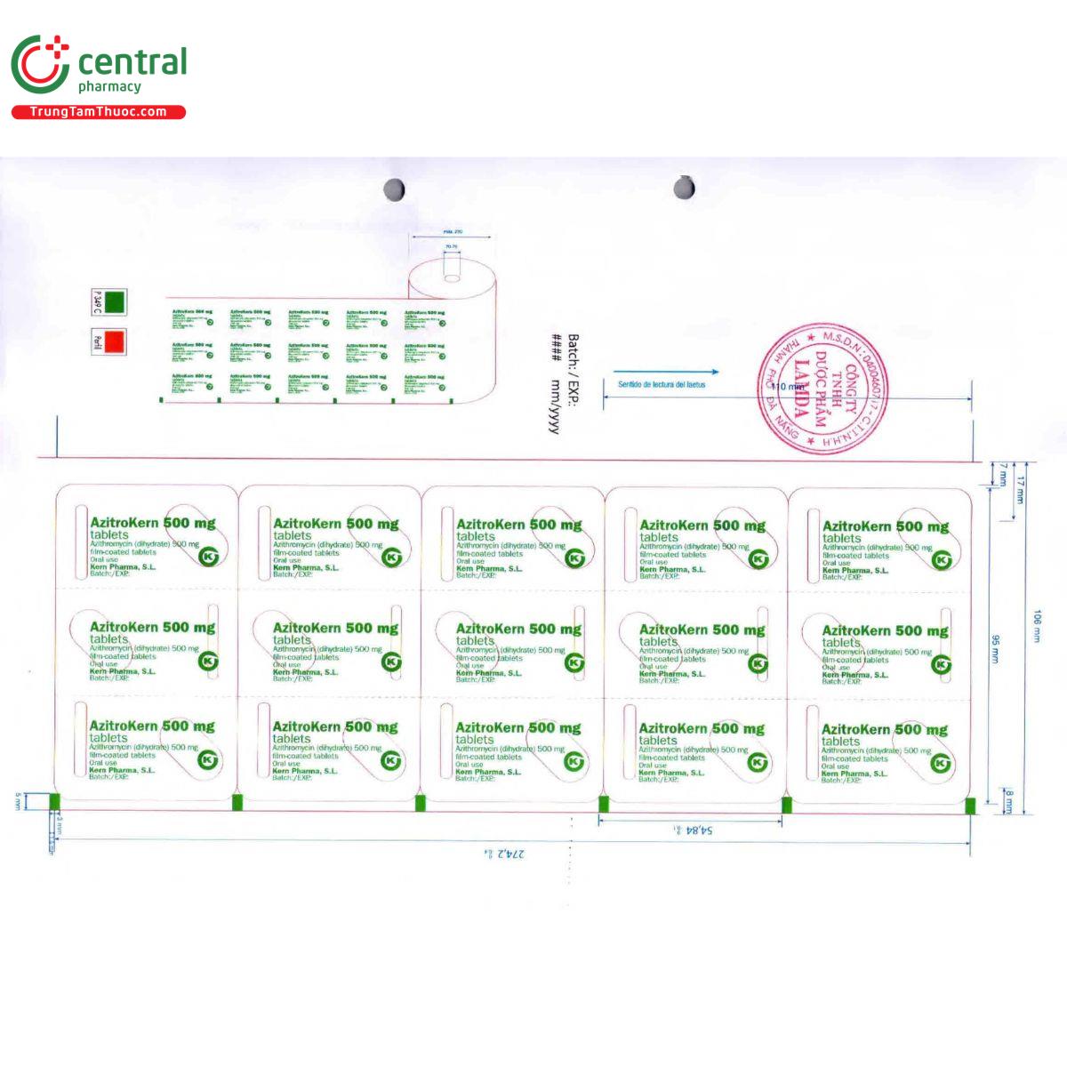 azitrokern 500 3 K4746