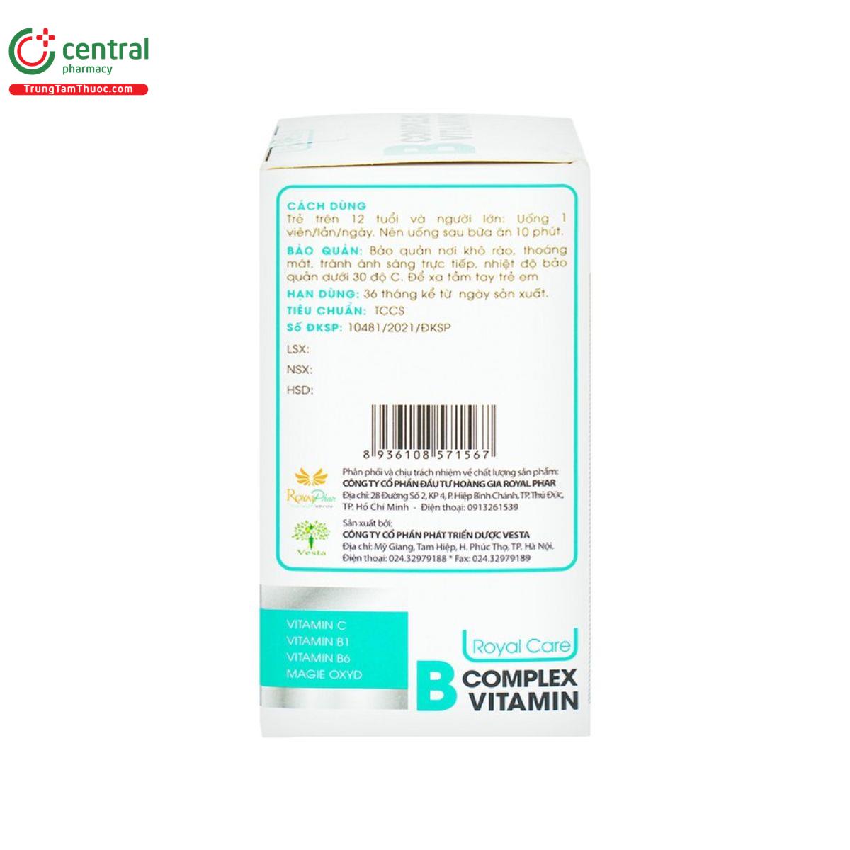 b complex vitamin royal care 3 V8058