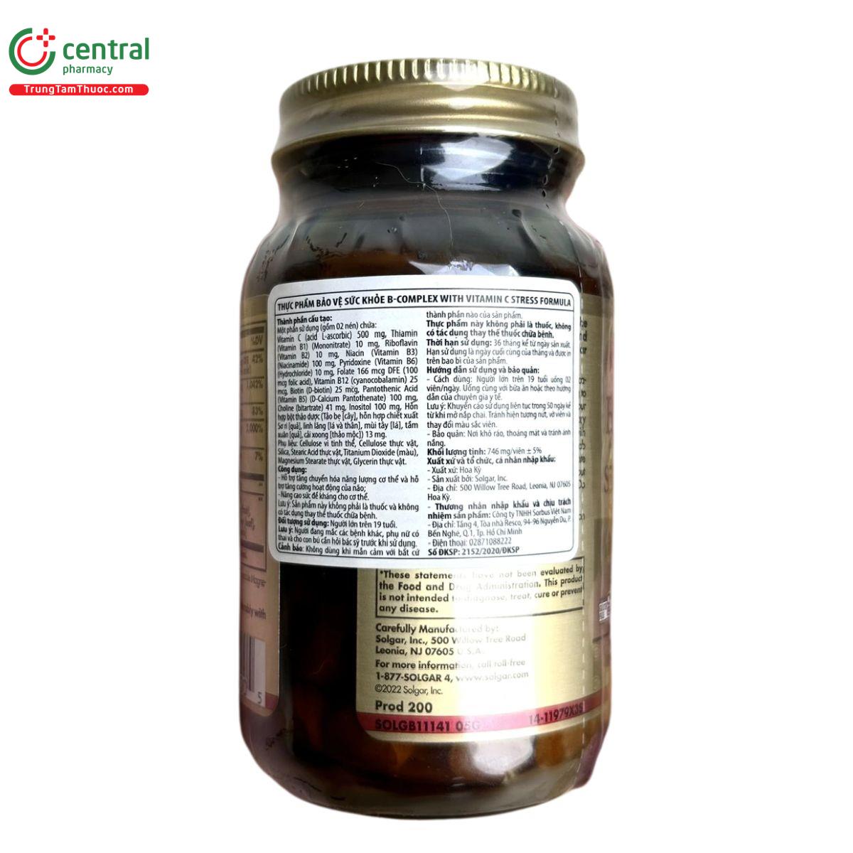 b complex with vitamin c stress formula 5 L4507