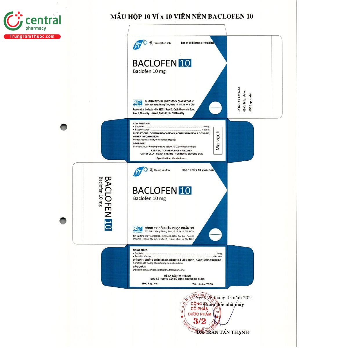 baclofen 10 2 K4343 baclofen 10 2 K4343
