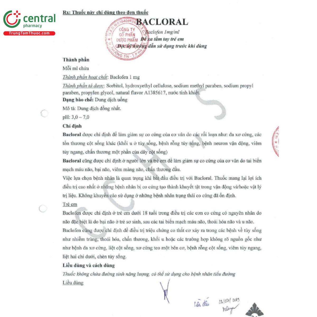 bacloral 1mg 3 O5848