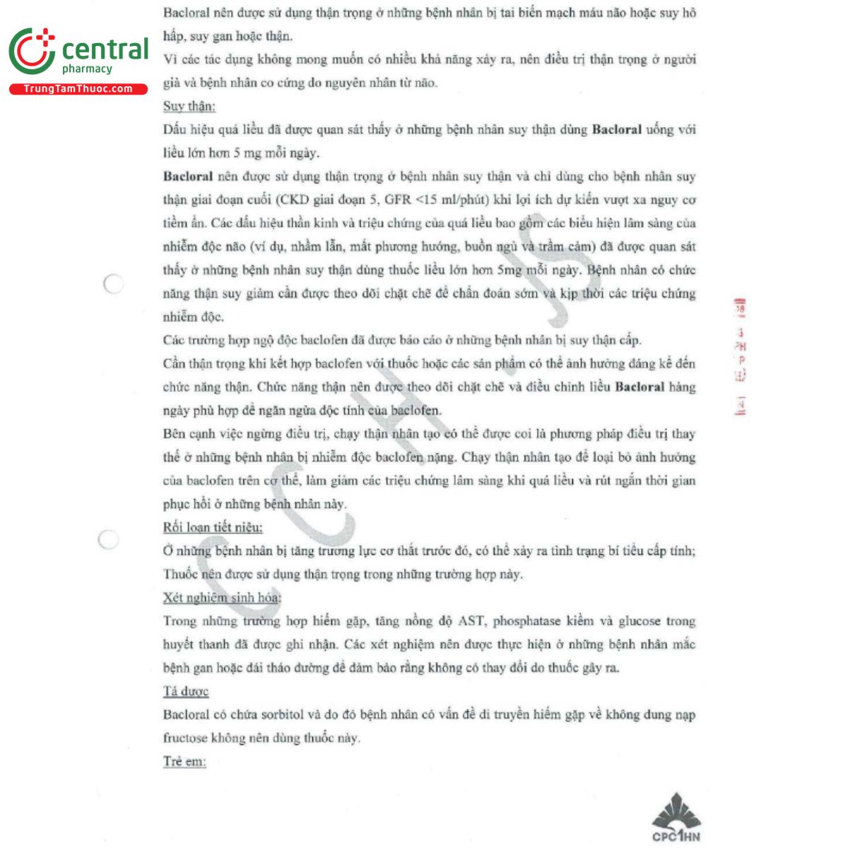 bacloral 1mg 6 D1048