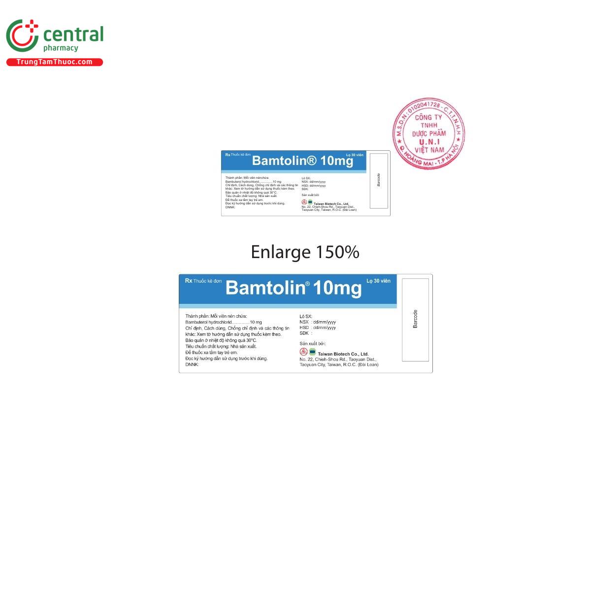 bamtolin 10mg J3821 bamtolin 10mg J3821