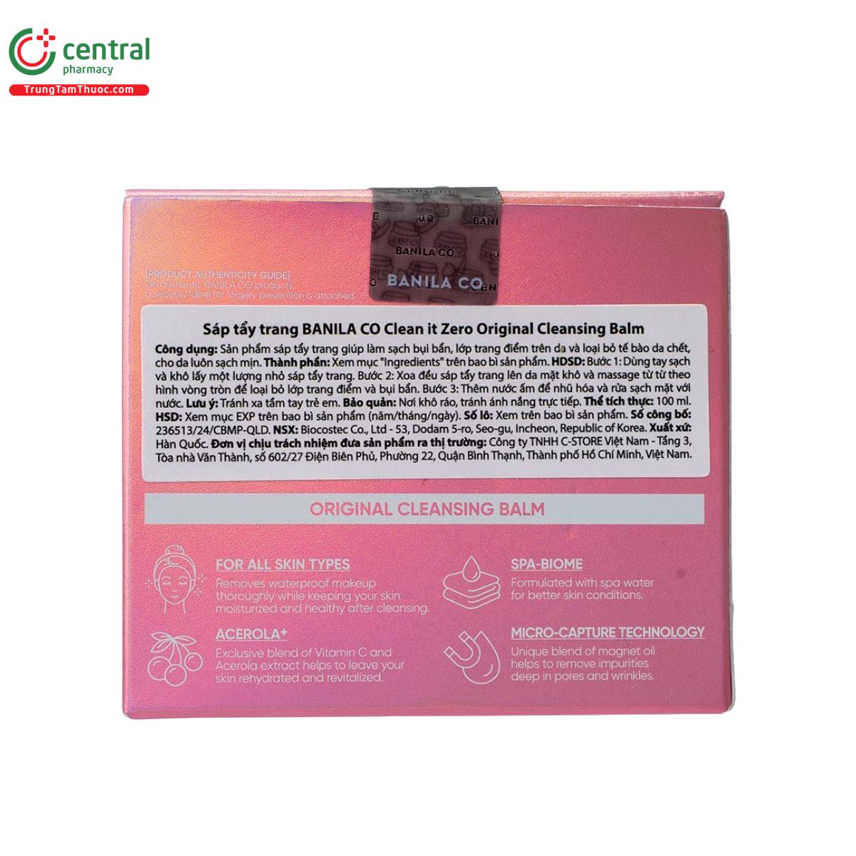 banila co clean it zero original cleansing balm 3 C0231