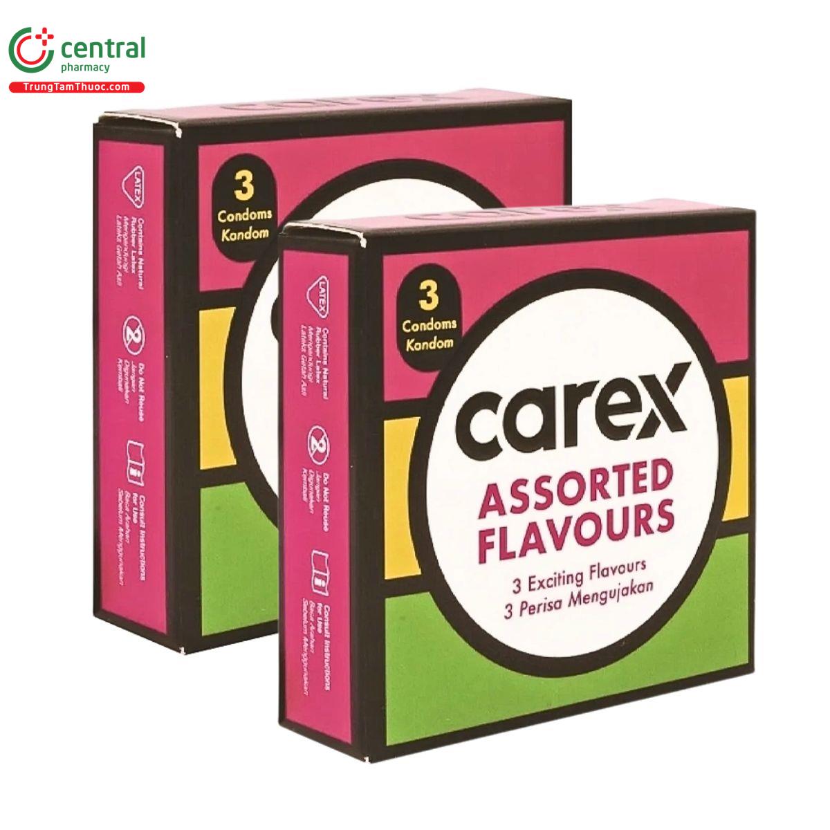bao cao su carex assorted flavours 2 L4041
